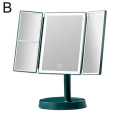 LED Desktop Vanity Mirror with Smart Daylight Lighting