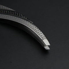 Premium Stainless Steel Eyebrow Tweezers Set with Light