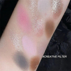 DIKALU 12 Color Matte Eye Shadow Cement Tray