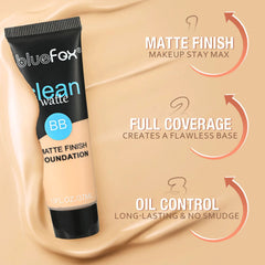 Matte Waterproof Oil-Control Foundation for Face