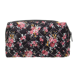 Makeup Bag Cosmetic Pouch for Brushes Pencils and Travel Make Up Accessories for Women and GirlsRose Black