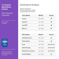 Anti Acne Supplements Cystic Acne Treatment for Teens Breakout Control 60 Caps