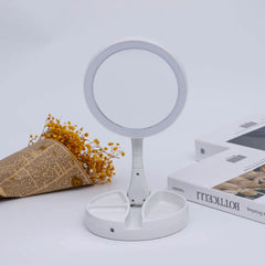 Folding LED Vanity Mirror for Student Dormitories