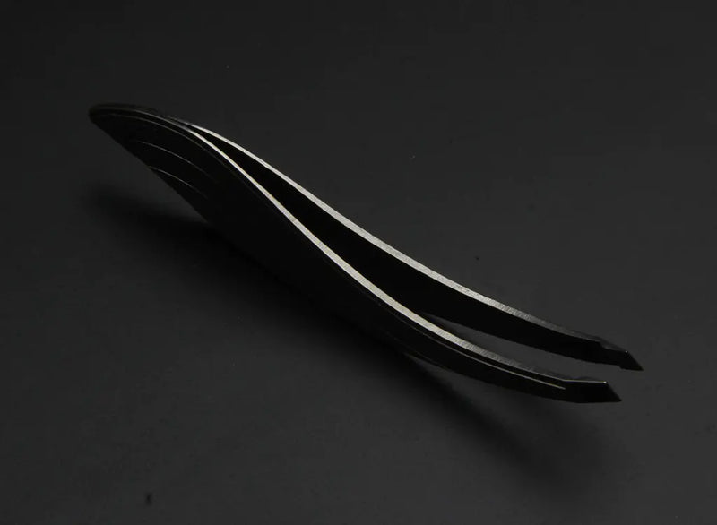 Premium Stainless Steel Eyebrow Tweezers Set with Light