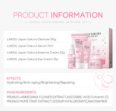 Sakura Skin Care 4-Piece Set
