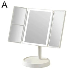 LED Desktop Vanity Mirror with Smart Daylight Lighting