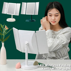 LED Desktop Vanity Mirror with Smart Daylight Lighting