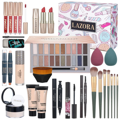 Complete Beauty Essentials Kit: 20-Shade Eyeshadow & More